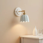 Sidney Vintage Flower Ceramic Wall Sconce