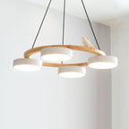 Cliff Round Chandelier with Bird
