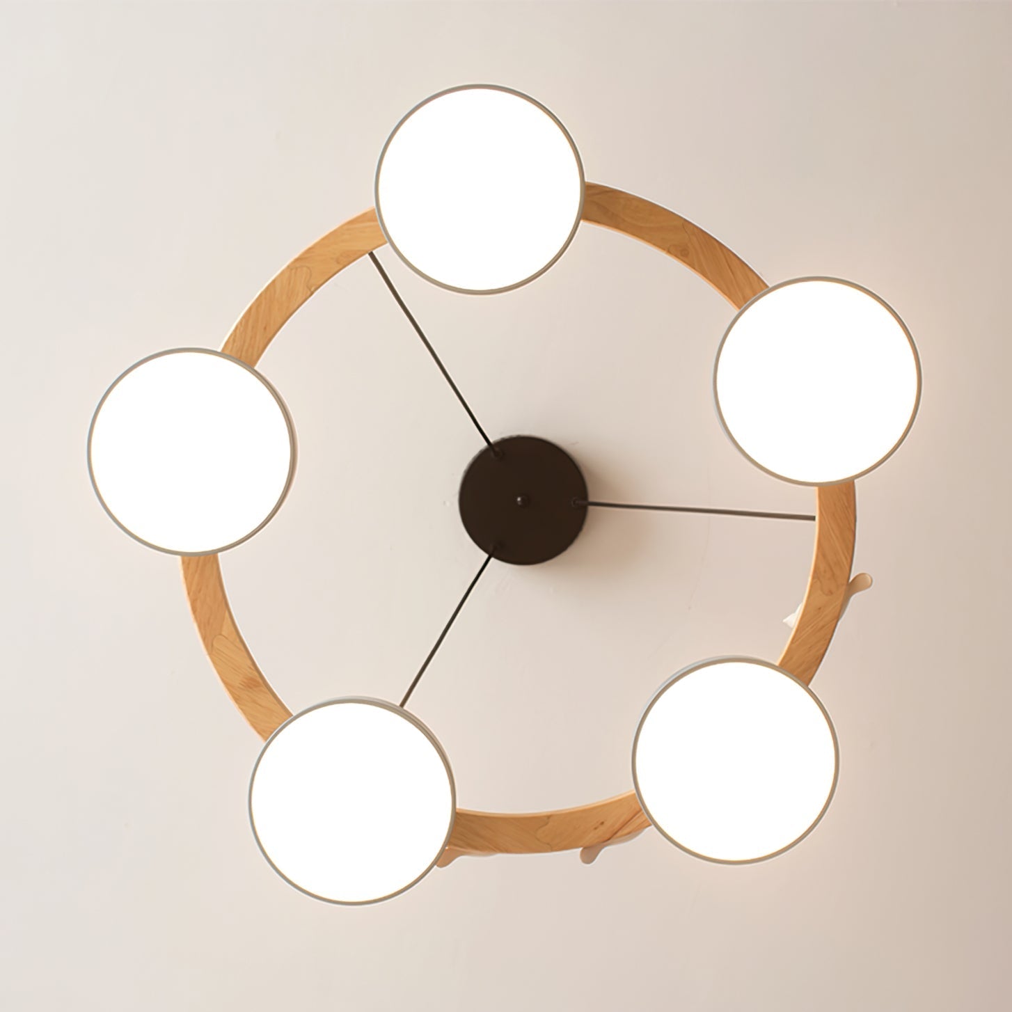 Cliff Round Chandelier with Bird