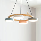 Cliff Round Chandelier with Bird