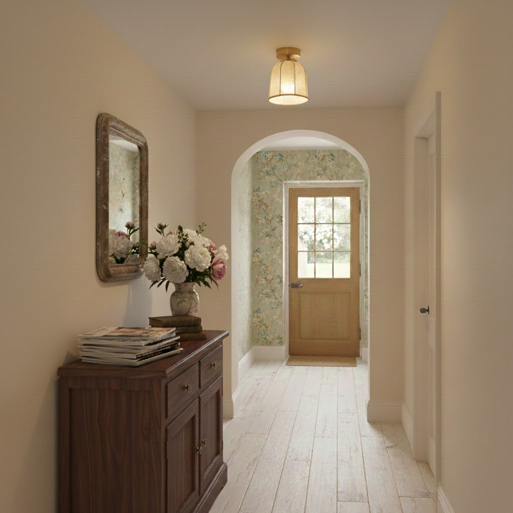 Sienna Linen Ceiling Lamp