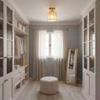 Sienna Linen Ceiling Lamp