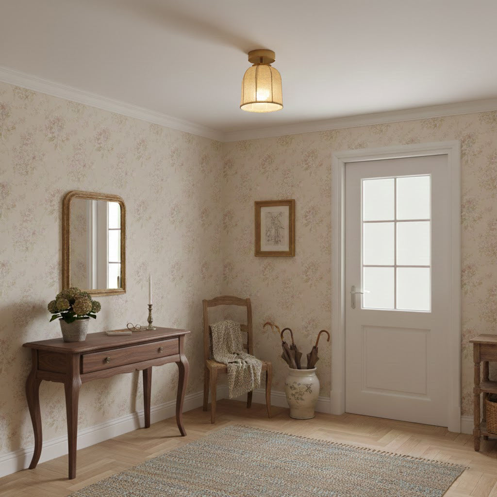 Sienna Linen Ceiling Lamp