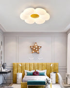Solara Six-Petal Flower Ceiling Light for Children's Room