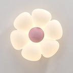 Solara Six-Petal Flower Ceiling Light for Children's Room