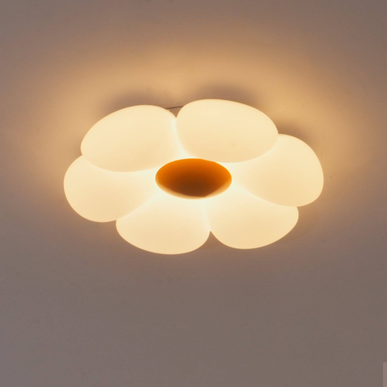 Solara Six-Petal Flower Ceiling Light for Children's Room