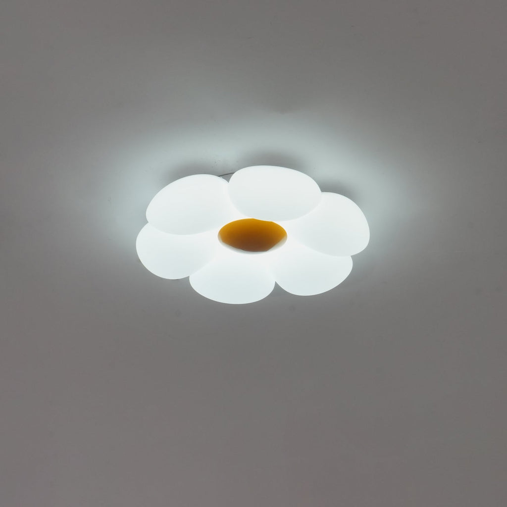 Solara Six-Petal Flower Ceiling Light for Children's Room