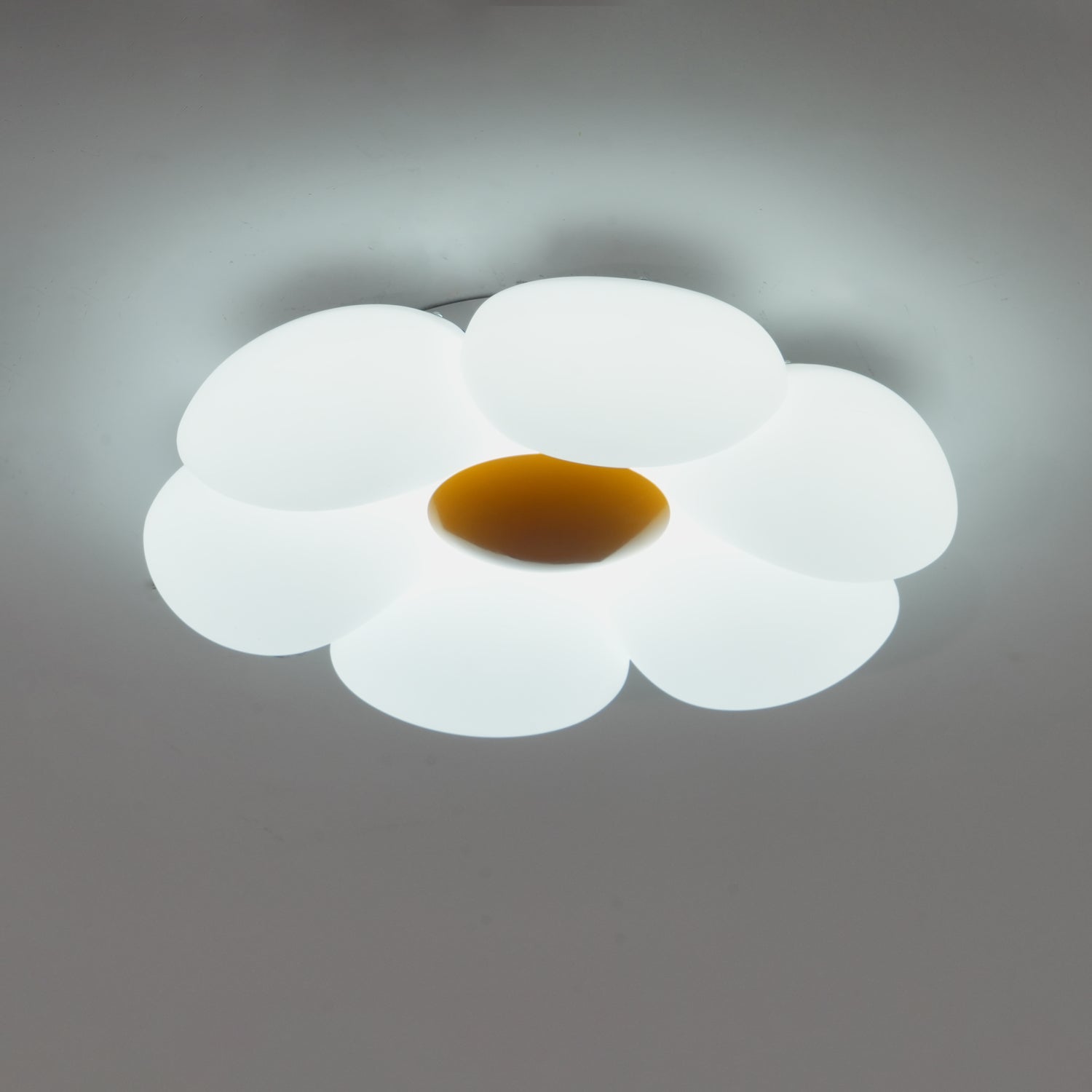 Solara Six-Petal Flower Ceiling Light for Children's Room