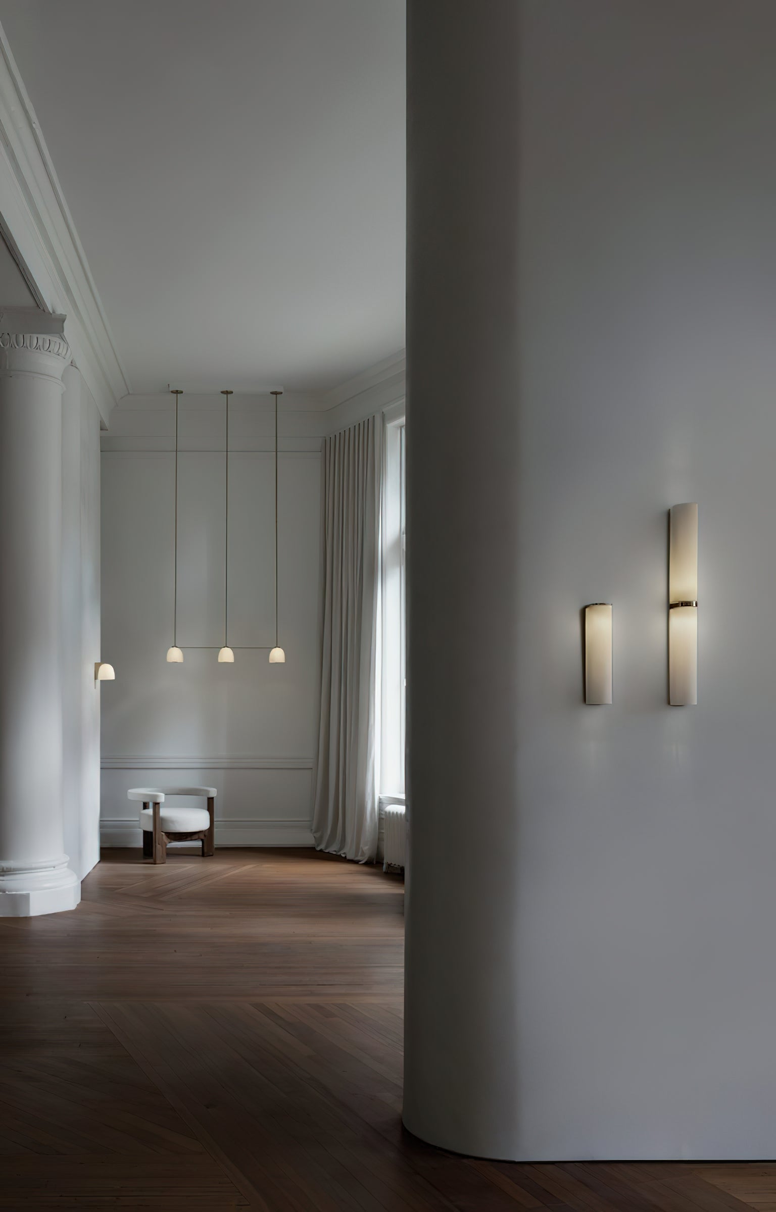 Modern Minimalist Glass Wall Sconce