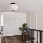 Sól Eloise Glass Semi Flush Mount Ceiling Light