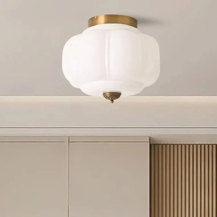 Sól Eloise Glass Semi Flush Mount Ceiling Light