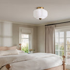 Sól Eloise Glass Semi Flush Mount Ceiling Light
