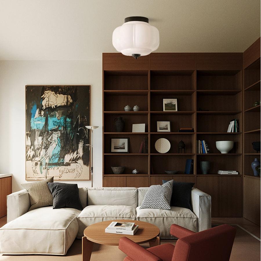 Sól Eloise Glass Semi Flush Mount Ceiling Light