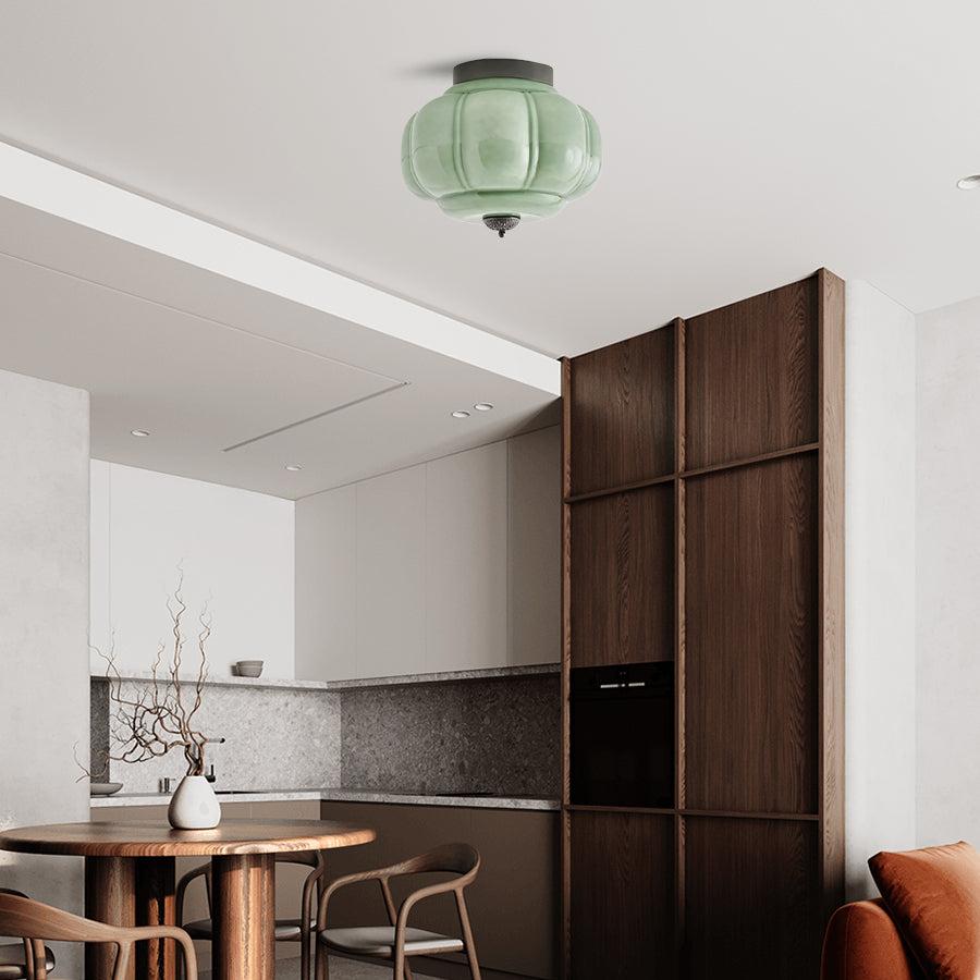 Sól Eloise Glass Semi Flush Mount Ceiling Light