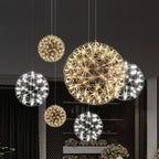 Ivthayra Luxury Postmodern Golden Ball Suspension