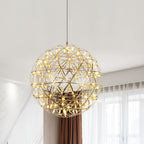 Ivthayra Luxury Postmodern Golden Ball Suspension