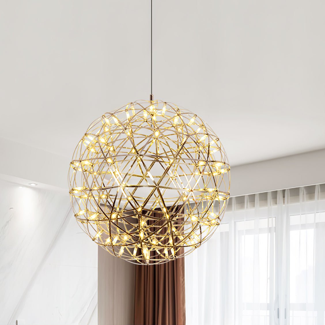 Ivthayra Postmodern Luxury Sphere Gold Pendant Light