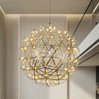Ivthayra Luxury Postmodern Golden Ball Suspension