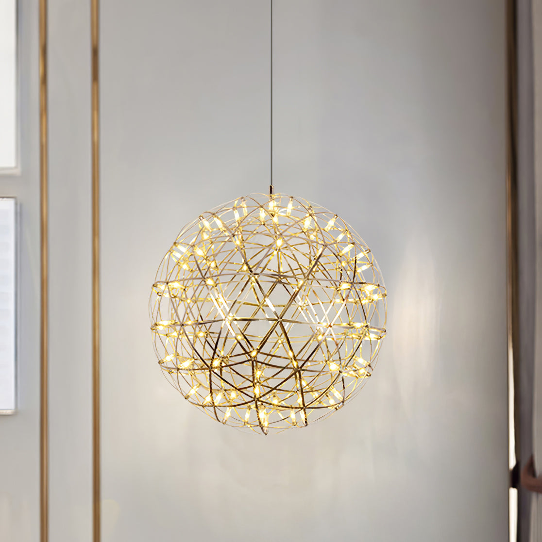 Ivthayra Postmodern Luxury Sphere Gold Pendant Light