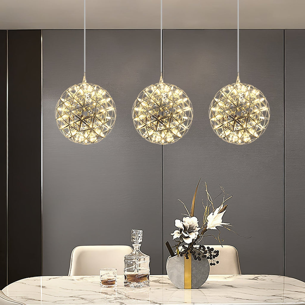 Ivthayra Luxury Postmodern Golden Ball Suspension