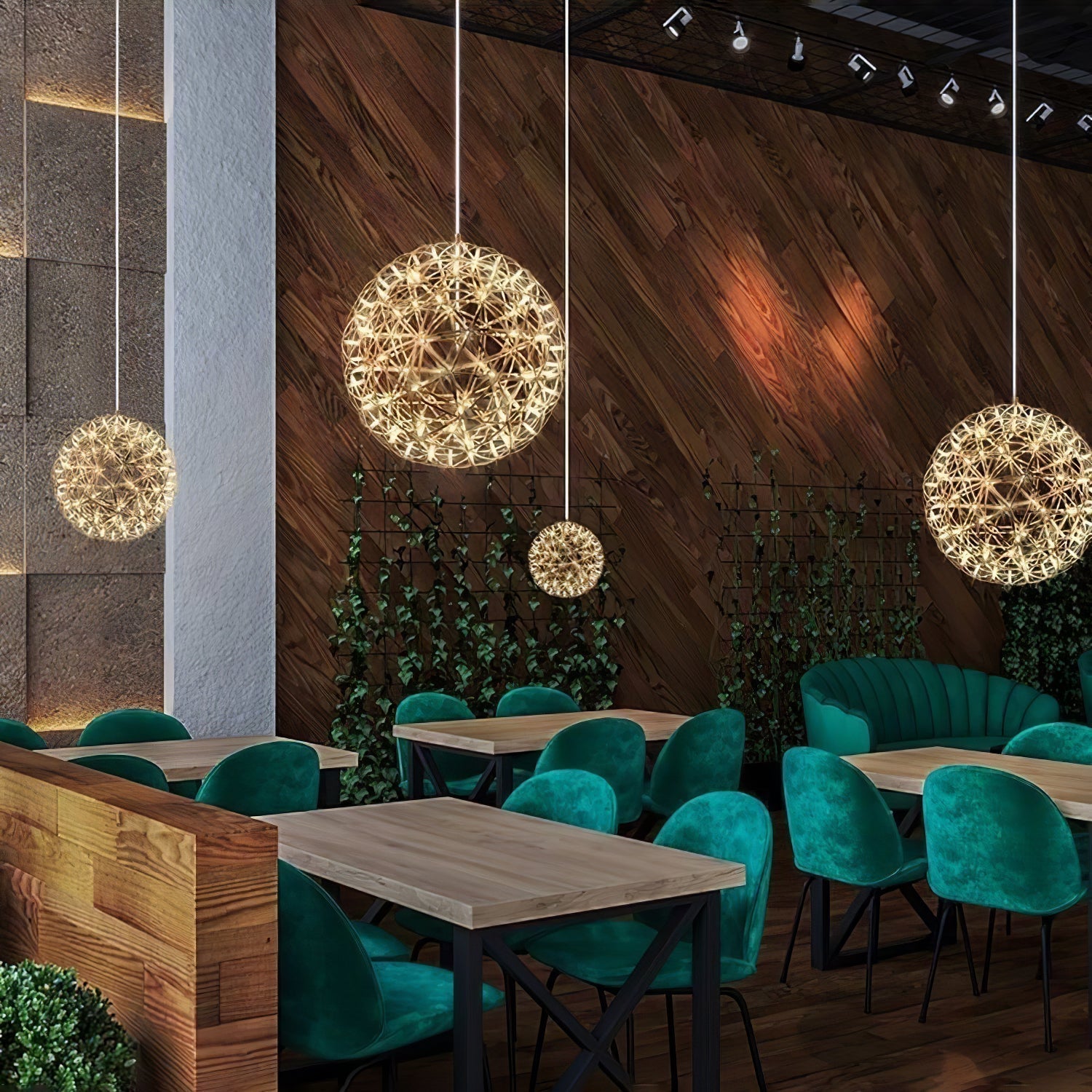 Ivthayra Postmodern Luxury Sphere Gold Pendant Light