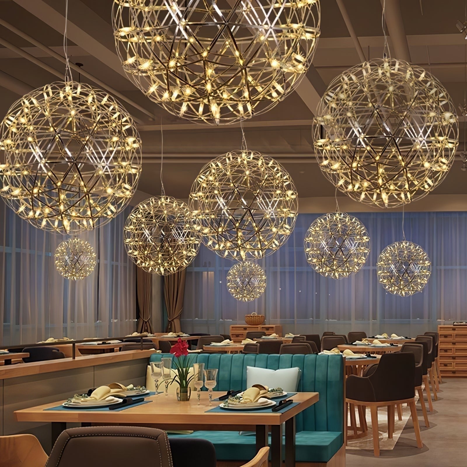 Ivthayra Postmodern Luxury Sphere Gold Pendant Light