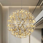 Ivthayra Luxury Postmodern Golden Ball Suspension