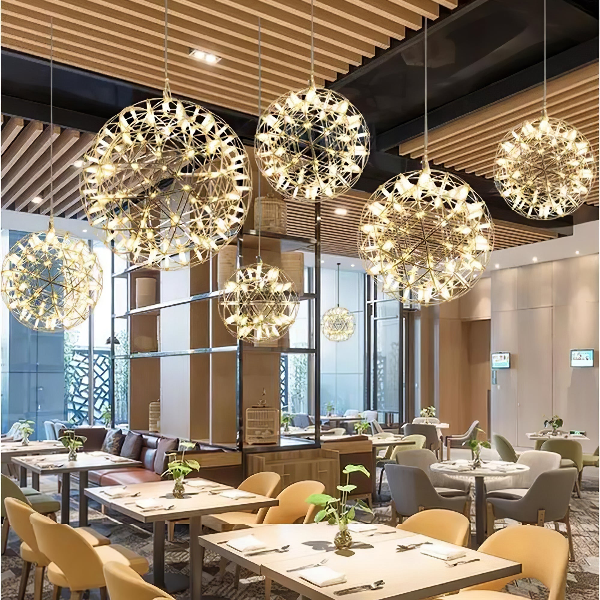 Ivthayra Postmodern Luxury Sphere Gold Pendant Light