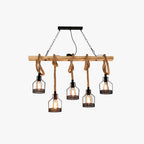 Epoch Industrial Retro LED Suspension Lamp in Black Metal, For Bar