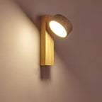 Jovan Wall Sconce in Travertine & Wood