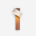 Jovan Wall Sconce in Travertine & Wood