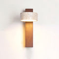 Jovan Wall Sconce in Travertine & Wood