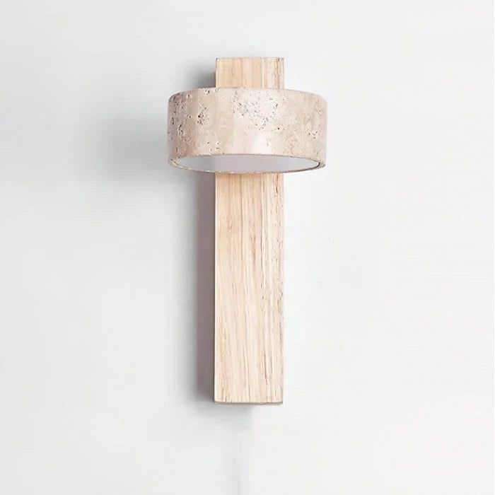 Thales Travertine Rotatable Wall Lamp