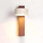 Thales Travertine Rotatable Wall Lamp
