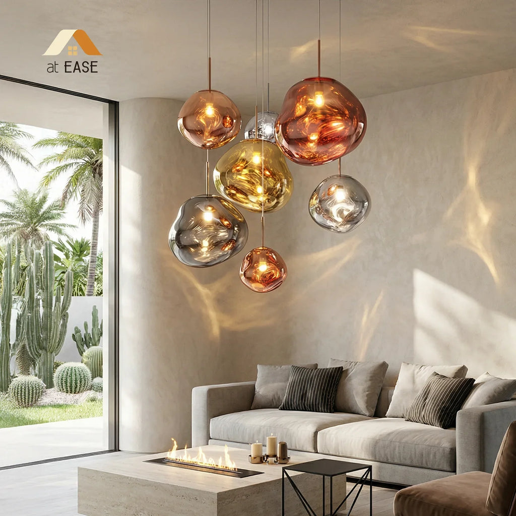 Thelma Minimalist Artistic Lava Melt Pendant Light