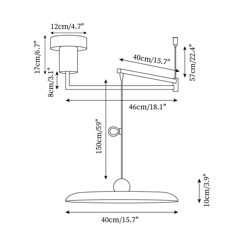 Flux Pendant Light Height Adjustable