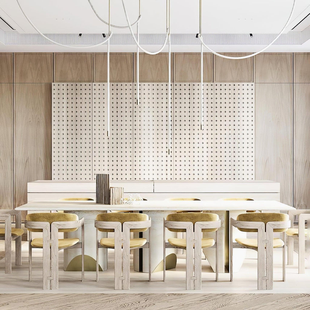 Solara Pendant Light Flexible Curve Silicone Brass