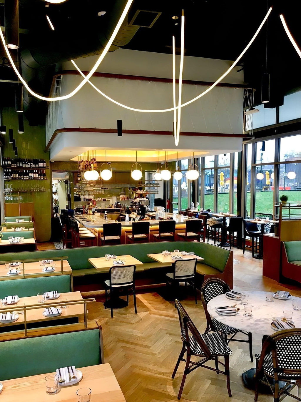 Solara Pendant Light Flexible Curve Silicone Brass