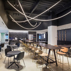 Solara Pendant Light Flexible Curve Silicone Brass