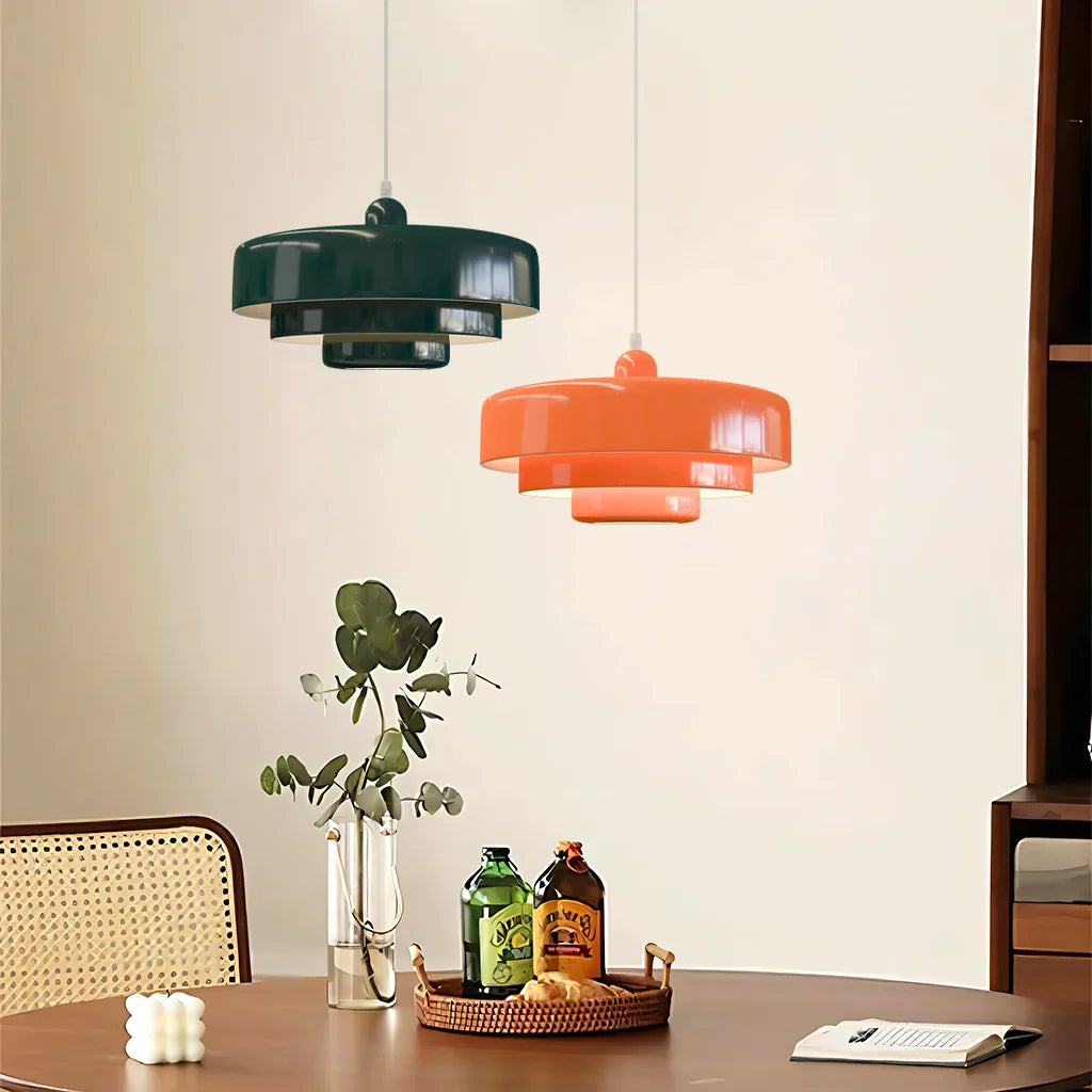 Hind Triple Layer Disc Macaron Pendant Light