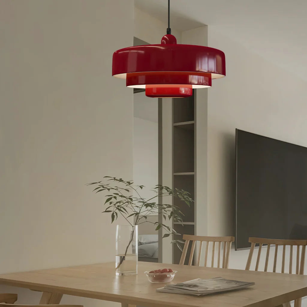 Hind Triple Layer Disc Macaron Pendant Light