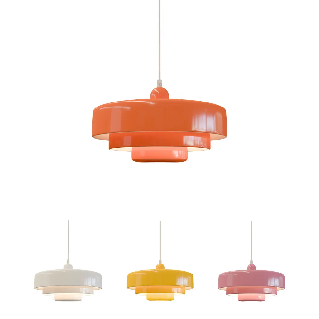Hind Triple Layer Disc Macaron Pendant Light