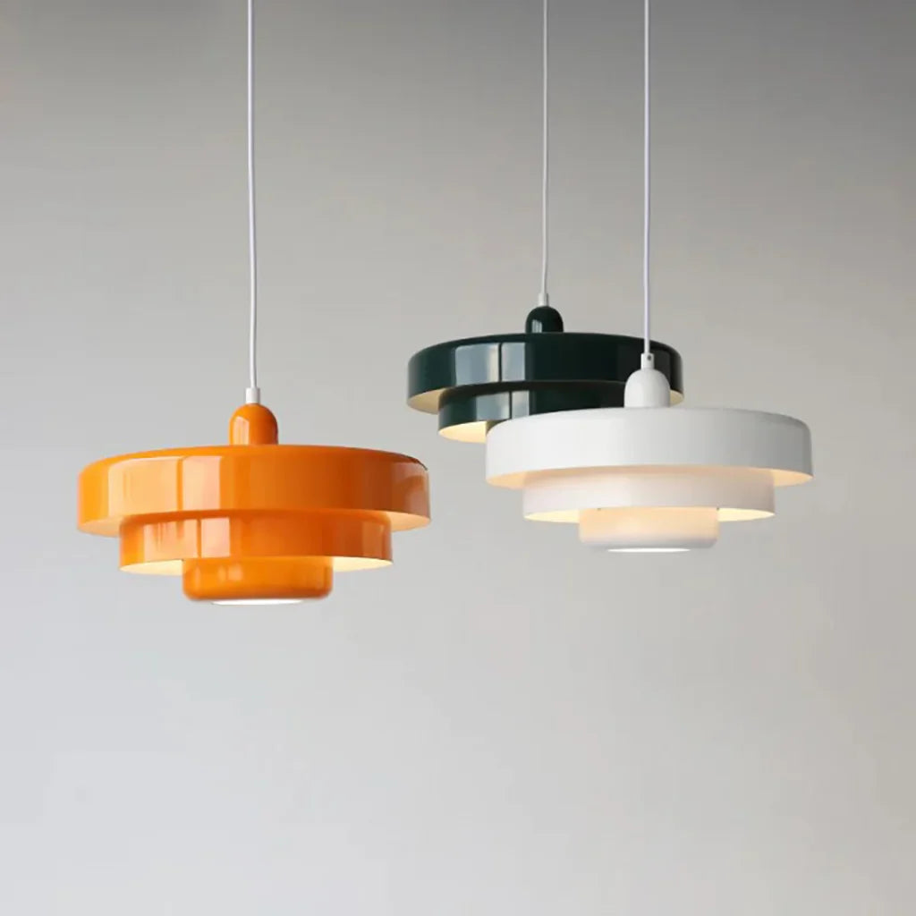 Hind Triple Layer Disc Macaron Pendant Light