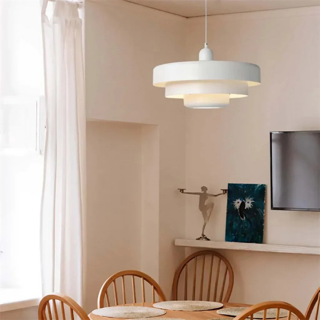 Hind Triple Layer Disc Macaron Pendant Light