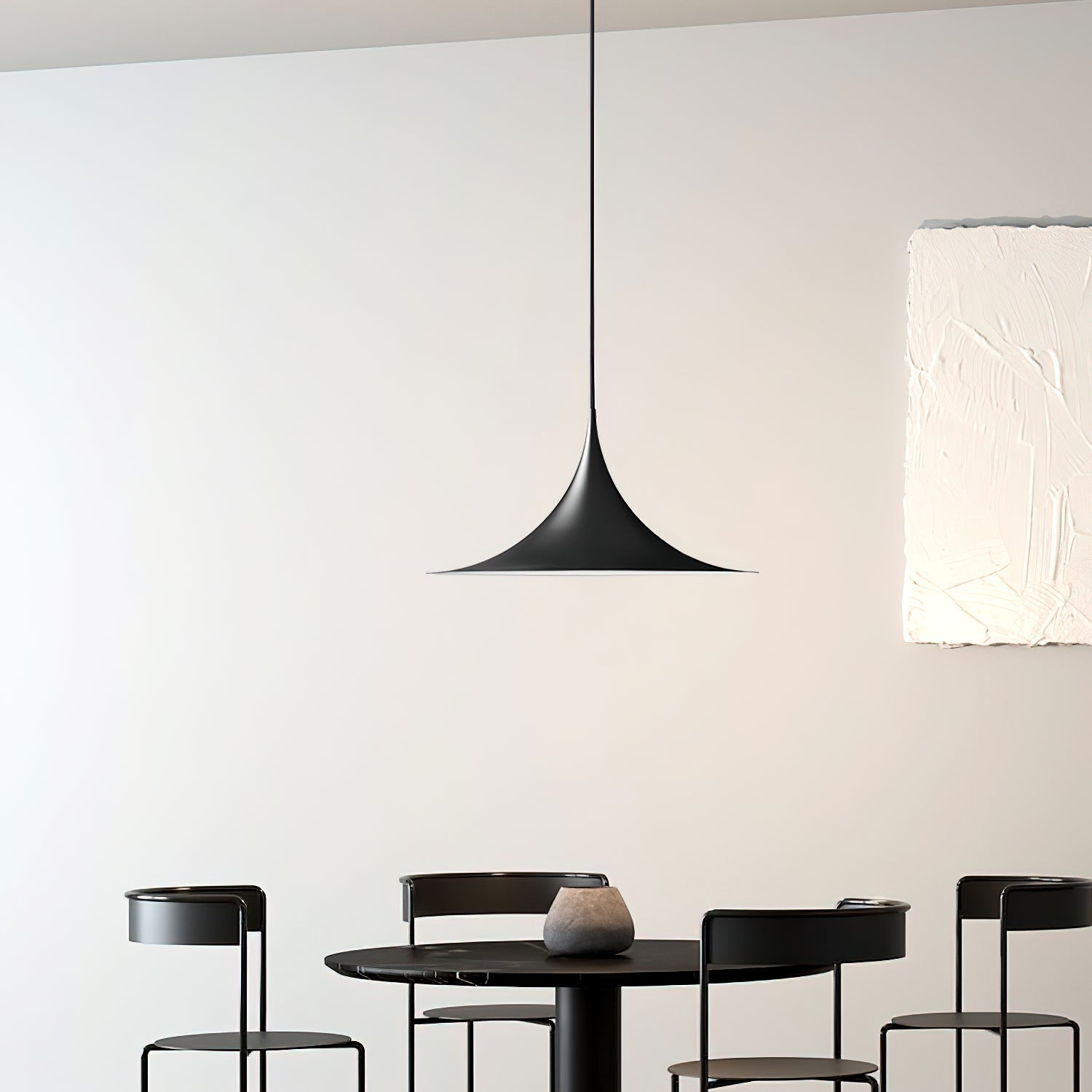 Pendant Lamp Slim Neck and Wide Flare Contemporary Dining