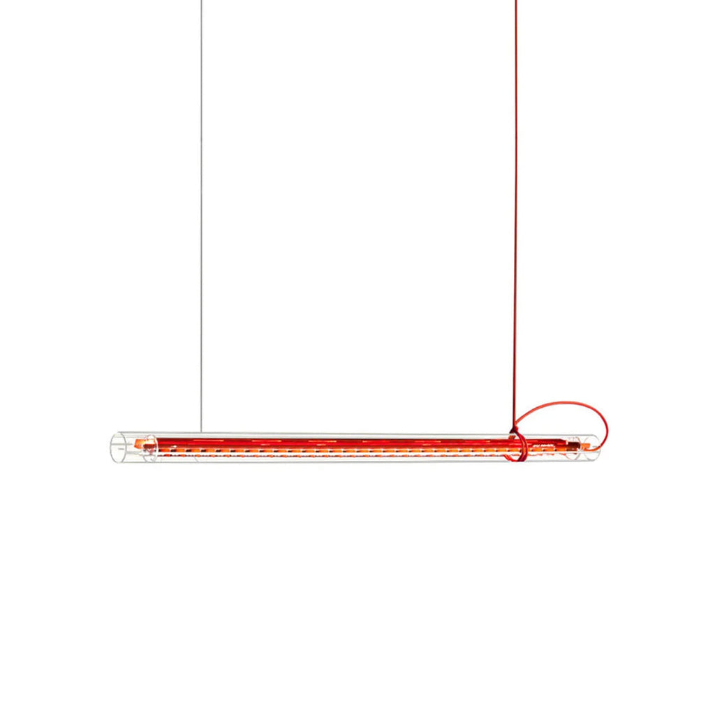Modern Linear Minimalist LED Glass Light Pendant