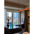 Modern Linear Minimalist LED Glass Light Pendant
