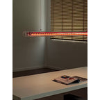 Modern Linear Minimalist LED Glass Light Pendant