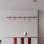 U-Shaped Wrought Iron Chandelier