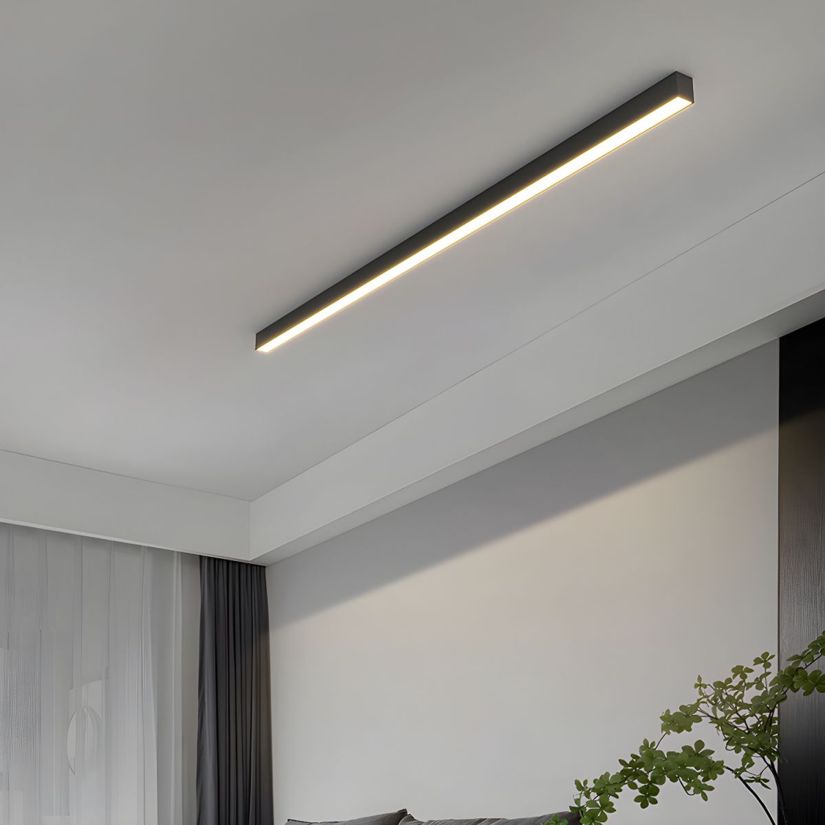 Solara Ultra Thin Minimalist Functional Linear Ceiling Light